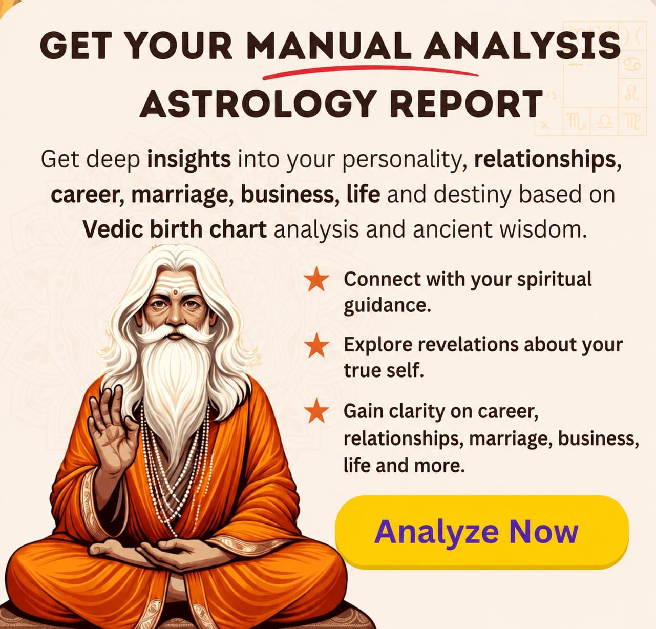 Kundali matching analysis illustration